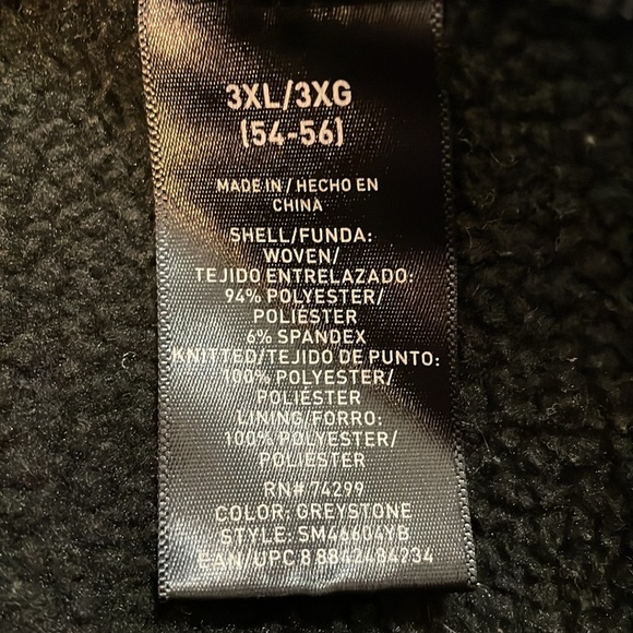 Swiss Tech Men’s 3XL Greystone Stretch Softshell Fleece Lined Zip Up Jacket - Picture 7 of 9